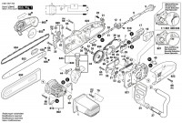 Bosch 0 601 597 7A0 Gke 40 Bce Chain Saw 230 V / Eu Spare Parts